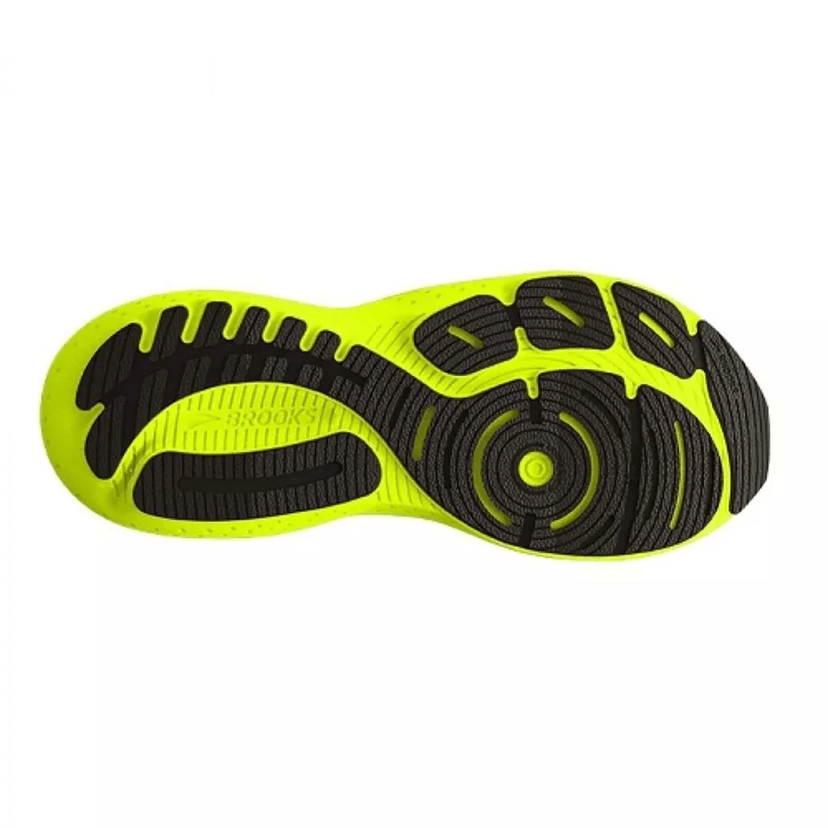 Tenis Brooks Glycerin GTS 21 Hombre Negro/Amarillo Neon - Imagen 5