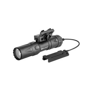 Linterna Táctica 1250 Lum. Con Pulsador Remoto Y Montura Olight – Gris Metal