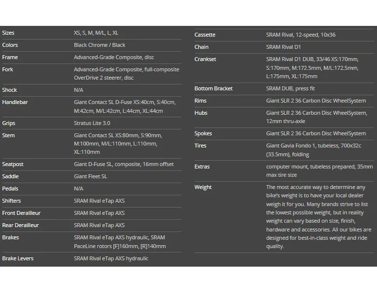 Bicicleta Ruta Giant Defy Adpro 2-AX 22 700 Negro Cromo - Imagen 5