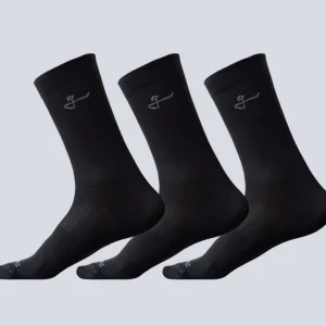 Medias Ciclismo Givelo Paquete 3 Calcetines Negros