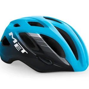 Casco de Ciclismo Met Idolo Cyan Black/Glossy
