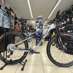 Bicicleta MTB GW Mamba Doble Suspensión XC Gris Dark Hazy