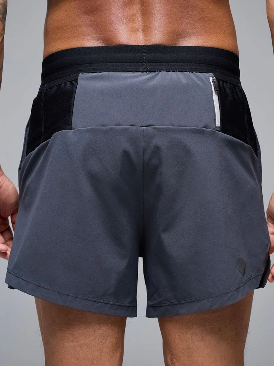 Pantaloneta Running Hombre Givelo BYND 5" Gris Oscuro - Imagen 7