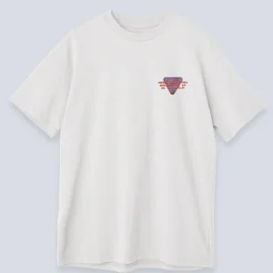 Camiseta Casual Hombre Oversized CDA 100% Algodón Off White