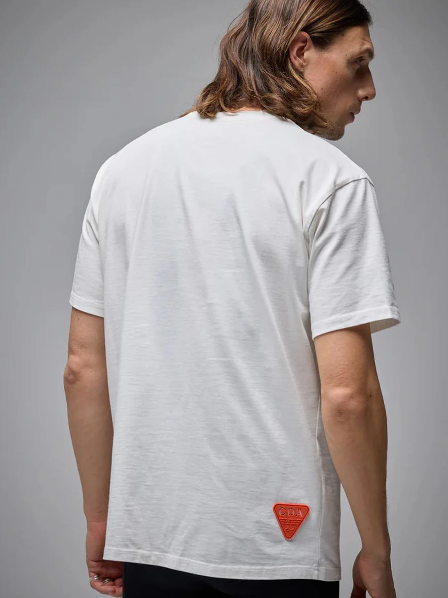 Camiseta Casual Hombre Oversized CDA 100% Algodón Off White - Imagen 7