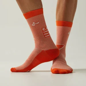 Medias Ciclismo Givelo CDA Naranja