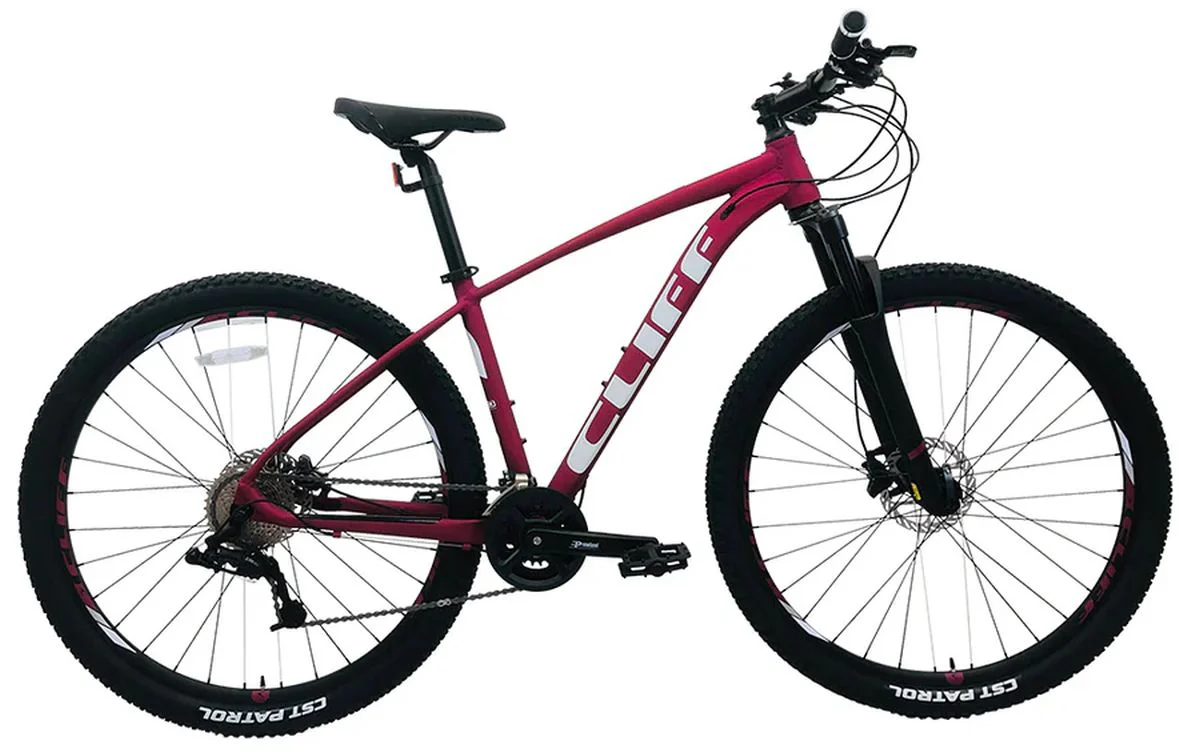 Bicicleta MTB Cliff Muddy 4 SS-SR 29" Uva/Blanco 2022 - Imagen 2