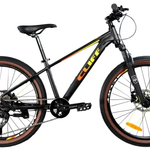 Bicicleta Cliff Rocket Niños 24"HD 11 Vel 2025 Negro/Naranja