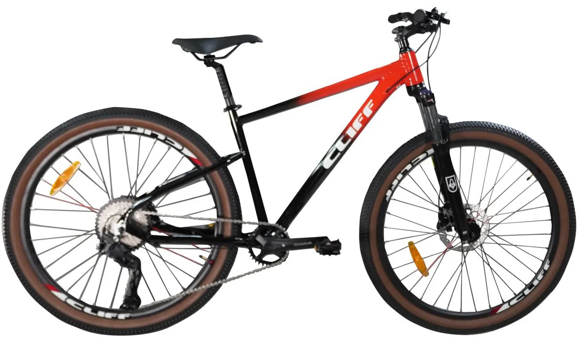 Bicicleta MTB Cliff Rocket 27.5 HD 11 Vel Negro/Rojo 2025 - Imagen 2