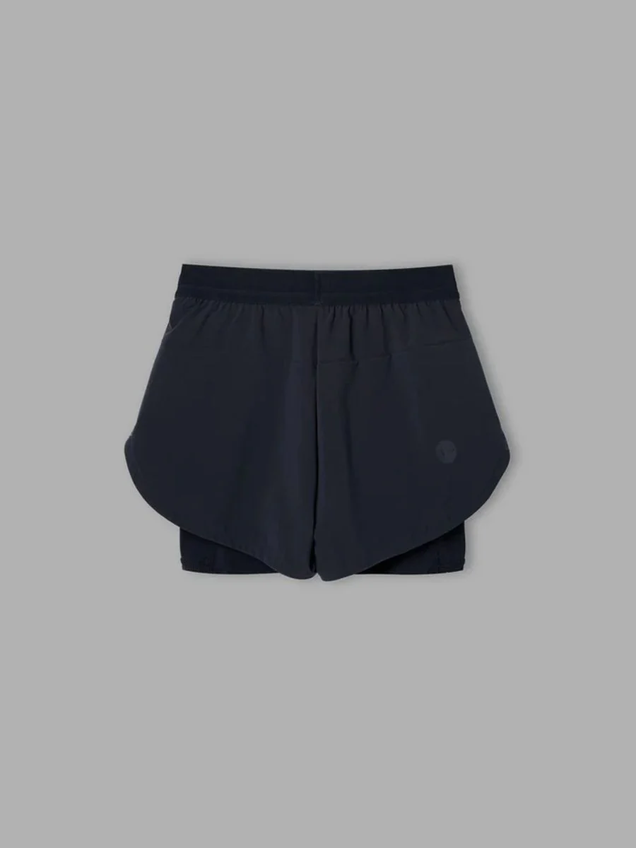 Pantaloneta Running Mujer Givelo BYND 2 en 1 Negra - Imagen 3