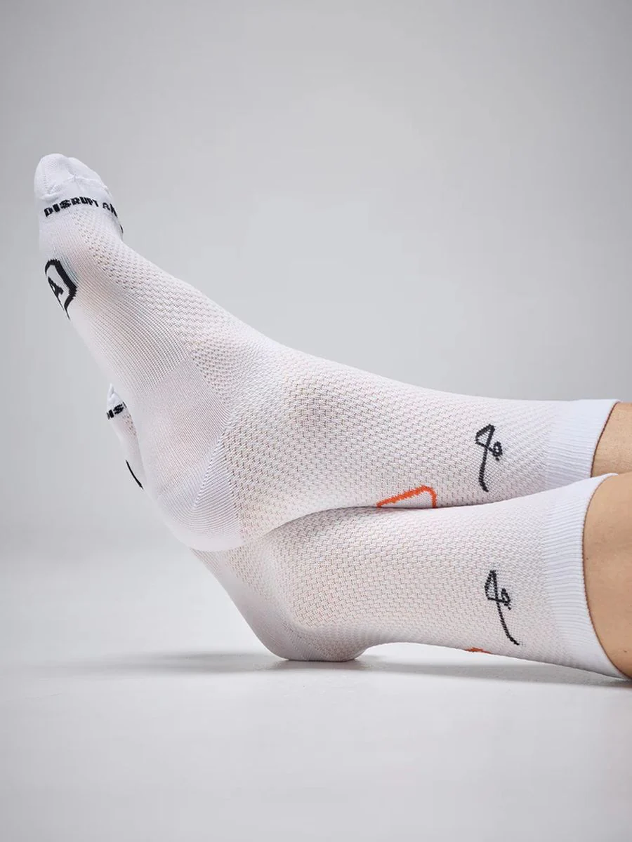 Medias Ciclismo Givelo Calcetines Ultra C.D.A. Blancas - Imagen 3