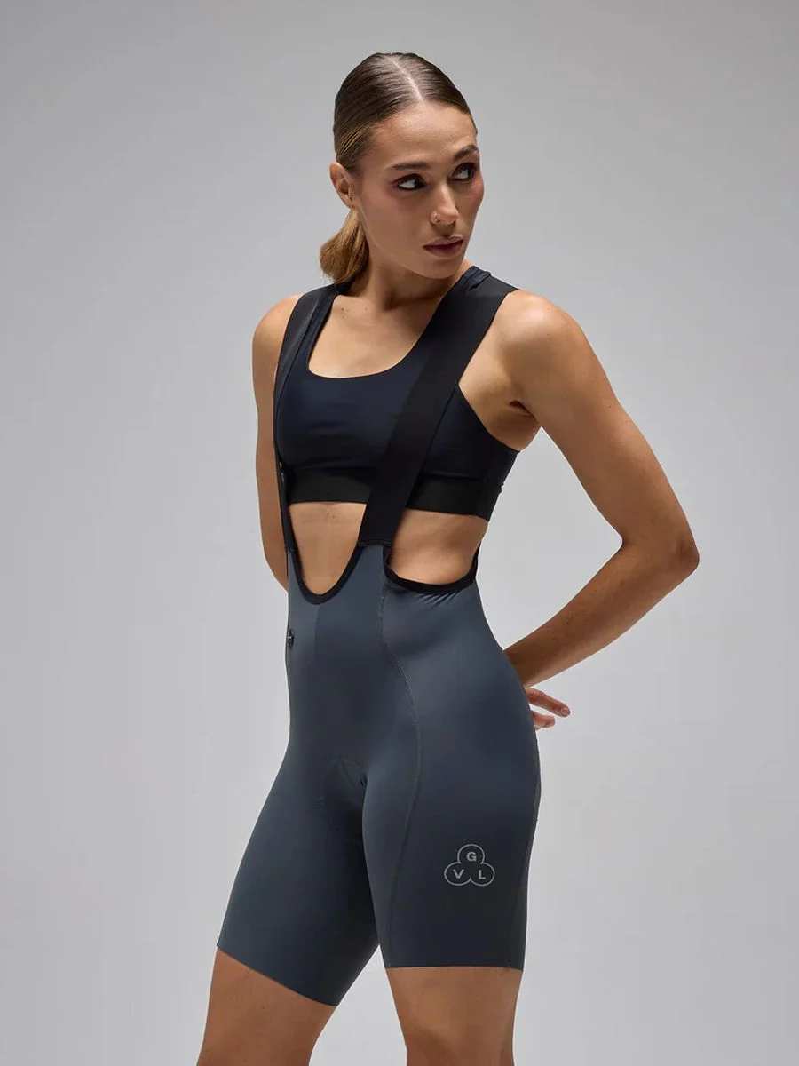 Pantaloneta Ciclismo C/T Mujer Givelo G90 Ultra BIB Grey - Imagen 3