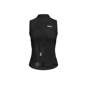 Chaleco Cortavientos Ciclismo Suarez Mujer Barrier Black 2.5