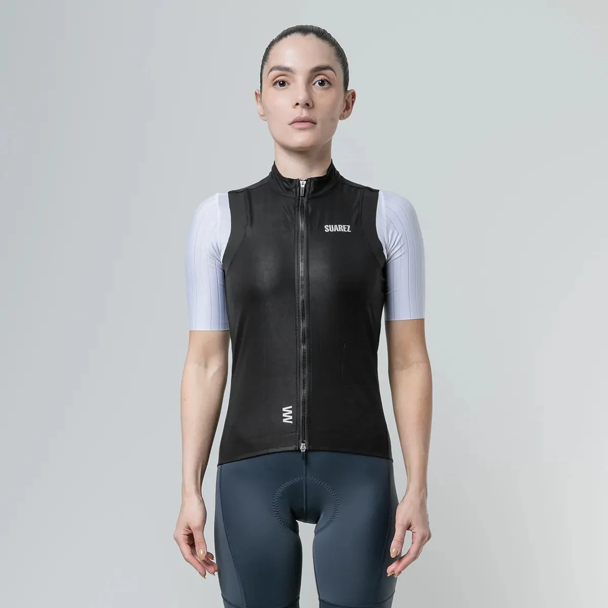 Chaleco Cortavientos Ciclismo Suarez Mujer Barrier Black 2.5 - Imagen 6