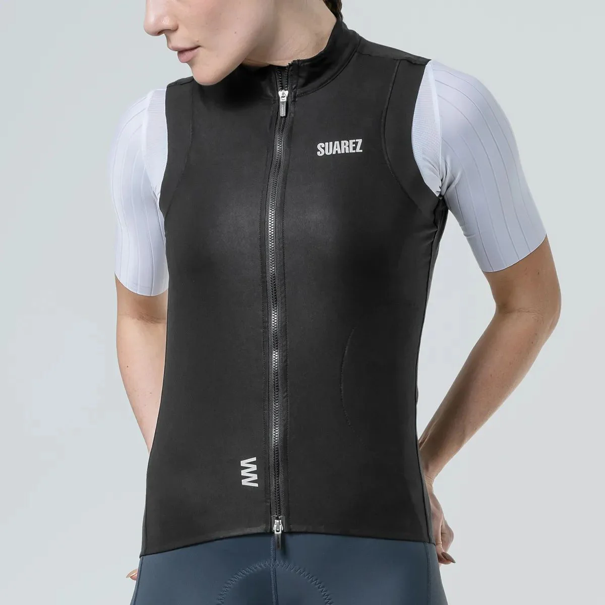 Chaleco Cortavientos Ciclismo Suarez Mujer Barrier Black 2.5 - Imagen 8