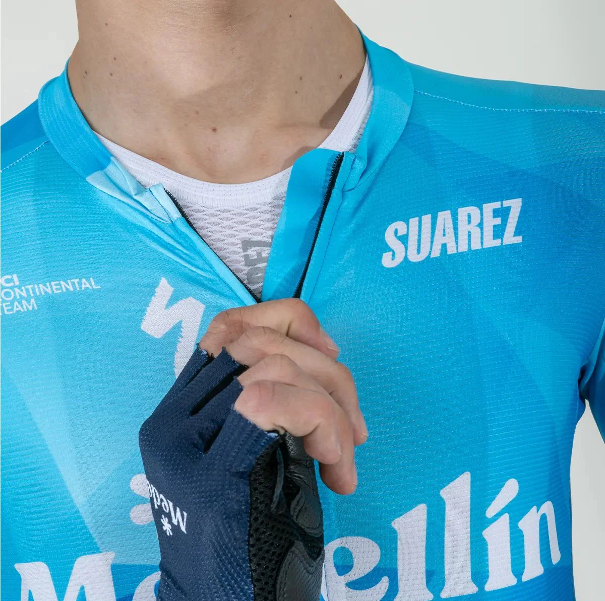Jersey De Ciclismo Hombre Suarez Team Medellin Azul - Imagen 7