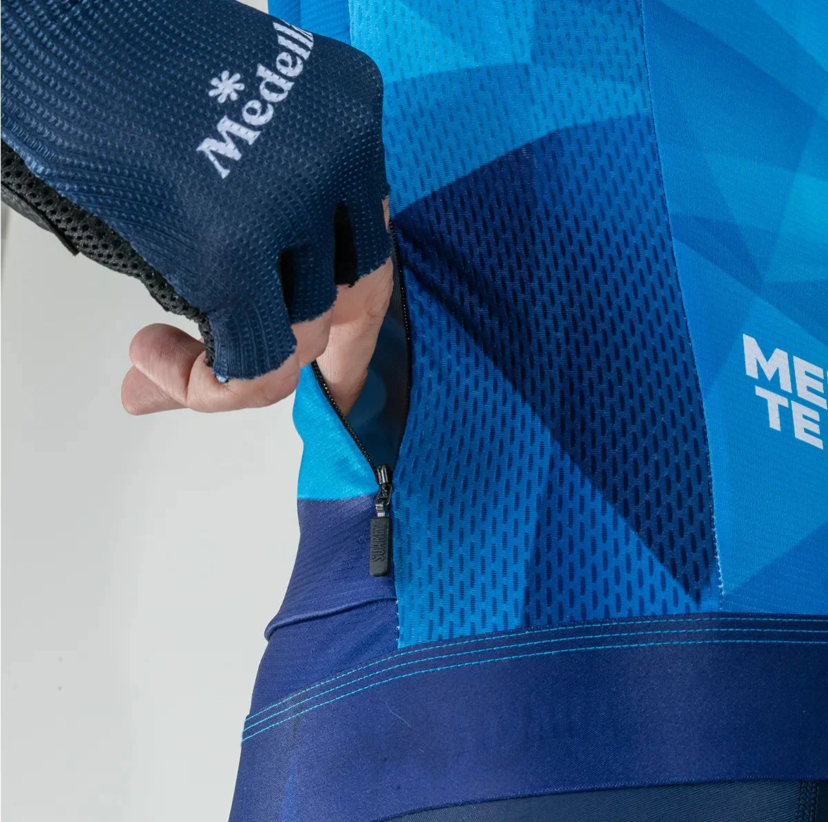 Jersey De Ciclismo Hombre Suarez Team Medellin Azul - Imagen 8