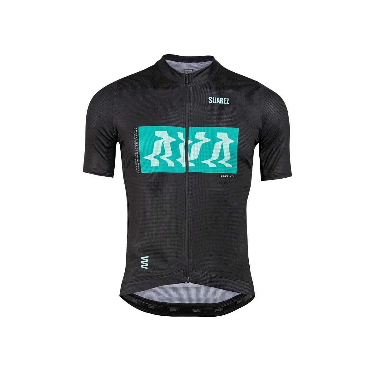 Jersey Ciclismo M/C Suarez Hombre Ease Negro Verde 2.3 - Imagen 2