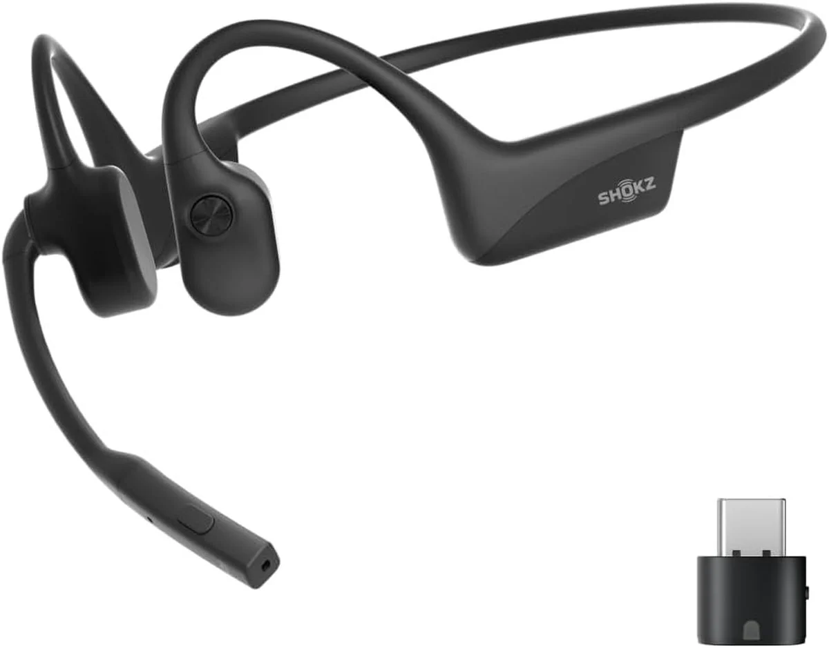 Audifonos Shokz OpenComm 2 UC 2025 Negro - Imagen 2