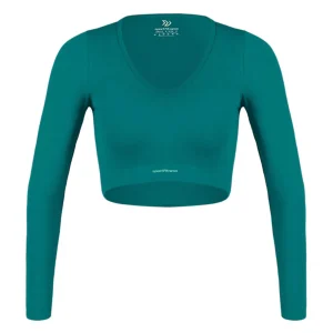 Top Con M/L Mujer Seamless Shake Sportfitness Azul Jade