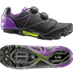 Zapatillas de Ciclismo MTB Liv Tesca Negro/Morado
