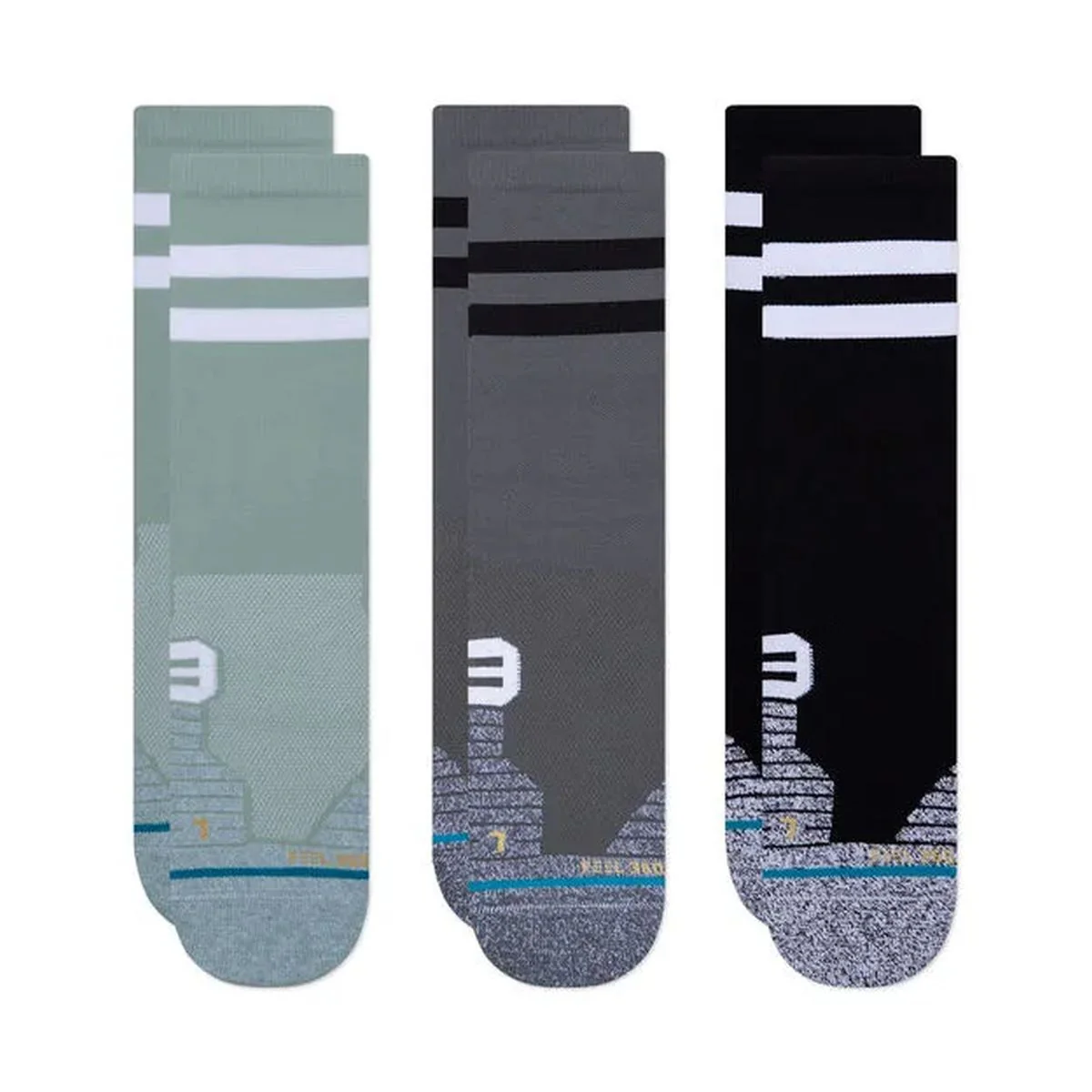 Medias Deportivas Stance Franchise Crew 3 Pack - Imagen 2