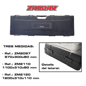 Maletín Arma Larga Zasdar Mod. 2110 – 1100x310x80 Mm – Negro