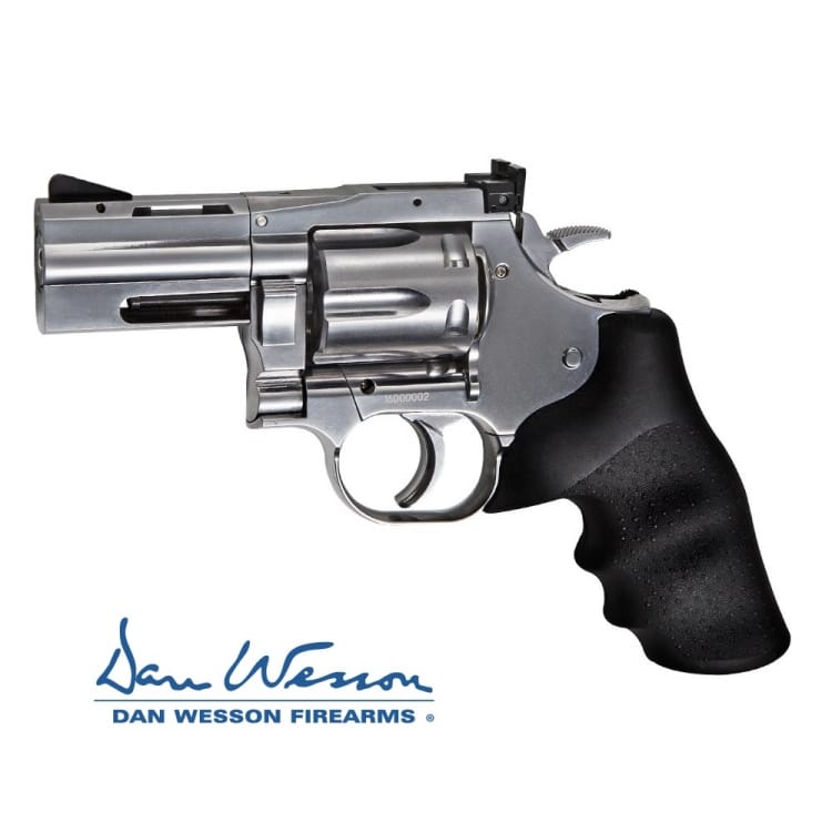 Revolver Dan Wesson 715, 2,5″ Silver – 4,5 Mm Co2 Balines