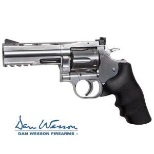 Revolver Dan Wesson 715, 4″ Silver – 4,5 Mm Co2 Balines