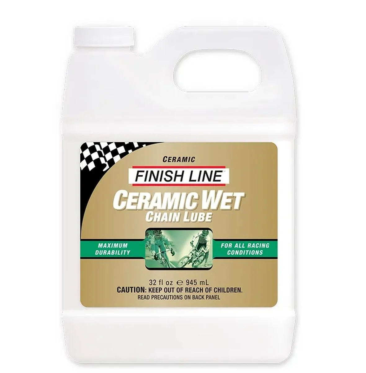 Lubricante Cadena Cerámico Finish Line Wet Humedo 32 Oz - Imagen 2
