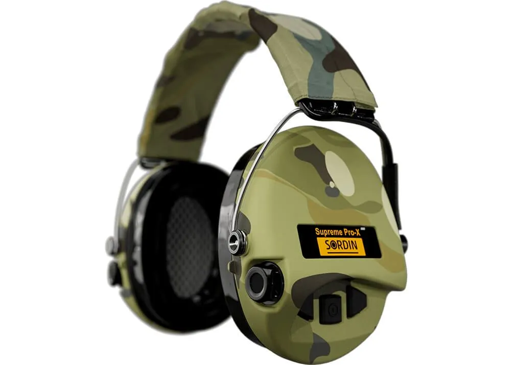 Protectores Auditivos Sordin Supreme Pro X Led Textil Camo