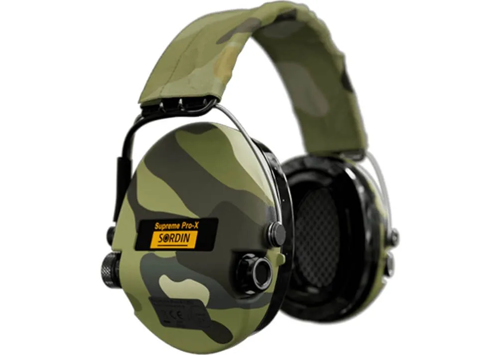 Protectores Auditivos Sordin Supreme Pro X Led Textil Camo - Imagen 3