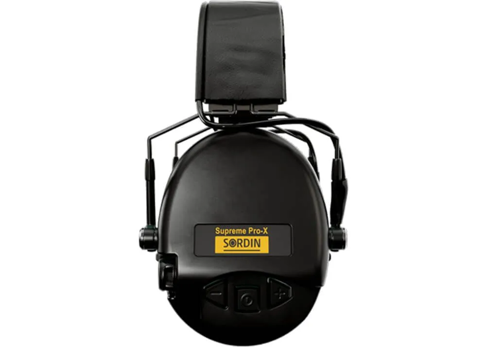 Protector Auditivo Sordin Supreme Pro X Slim Sfa Cuero Negro - Imagen 4