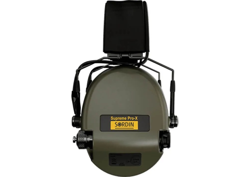 Protector Auditivo Sordin Supreme Pro X Slim Sfa Cuero Verde - Imagen 5