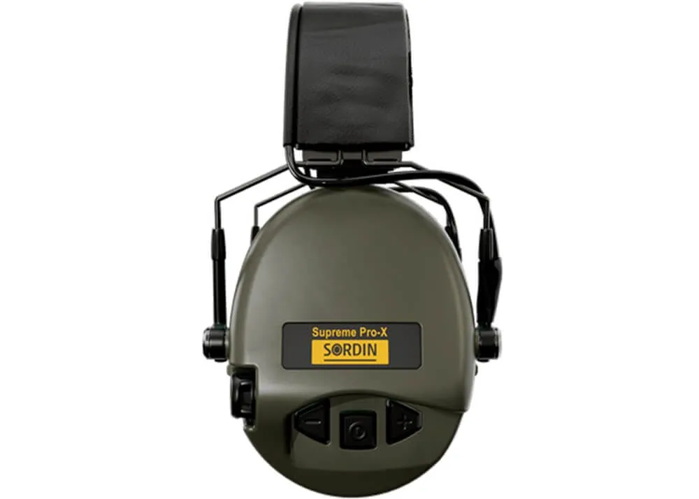 Protector Auditivo Sordin Supreme Pro X Slim Sfa Cuero Verde - Imagen 3