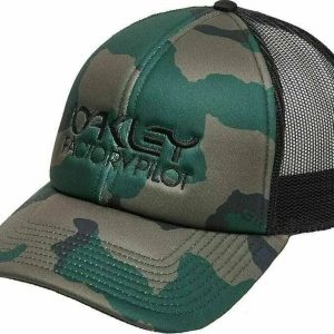 Gorra Lifestyle Oakley Factory Pilot Trucker Verde Militar