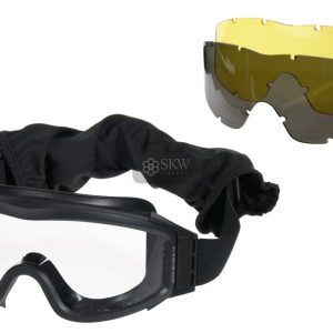 Gafas Protección Anti Vaho Negras 3 Lentes Delta Tactics