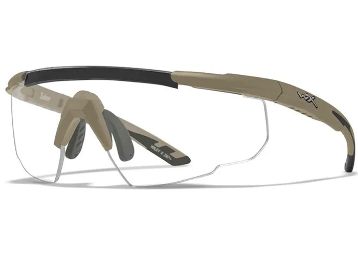 Gafas Wiley X Sabre Adv Smoke/Clear/Rust Tan Frame - Imagen 3