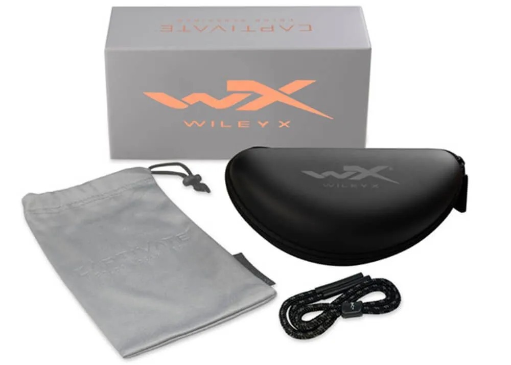 Gafas Wiley X Alfa Captivated Polarizadas Gris Montura Negro Brillo - Imagen 7