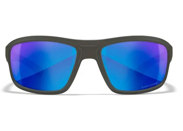 Gafas Wiley X Contend – Lentes Captivate Polarizadas Azul Espejo – Montura Negro Mate - Imagen 3