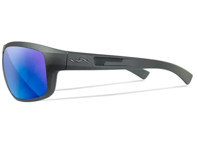 Gafas Wiley X Contend – Lentes Captivate Polarizadas Azul Espejo – Montura Negro Mate - Imagen 4