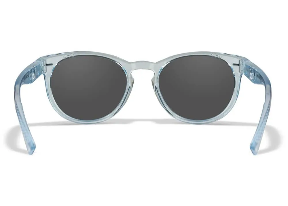 Gafas Wiley X Covert – Lentes De Espejo Azul Polarizadas Captivate – Montura Azul Zafiro Claro Cristal Brillante - Imagen 5