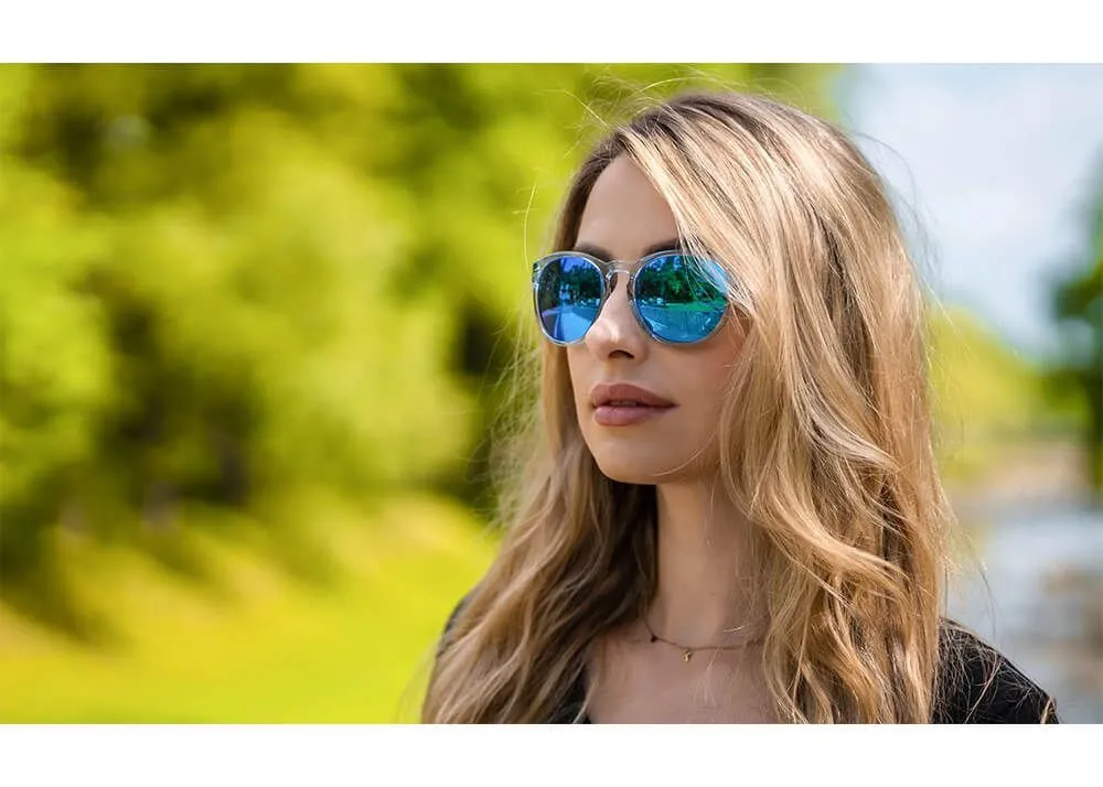 Gafas Wiley X Covert – Lentes De Espejo Azul Polarizadas Captivate – Montura Azul Zafiro Claro Cristal Brillante - Imagen 7