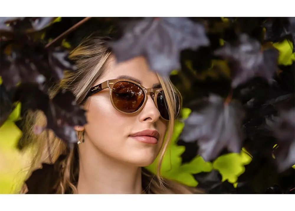 Gafas Wiley X Covert – Lentes De Cobre Polarizadas Captivate – Montura Café Brillante/Marrón Cristal - Imagen 6