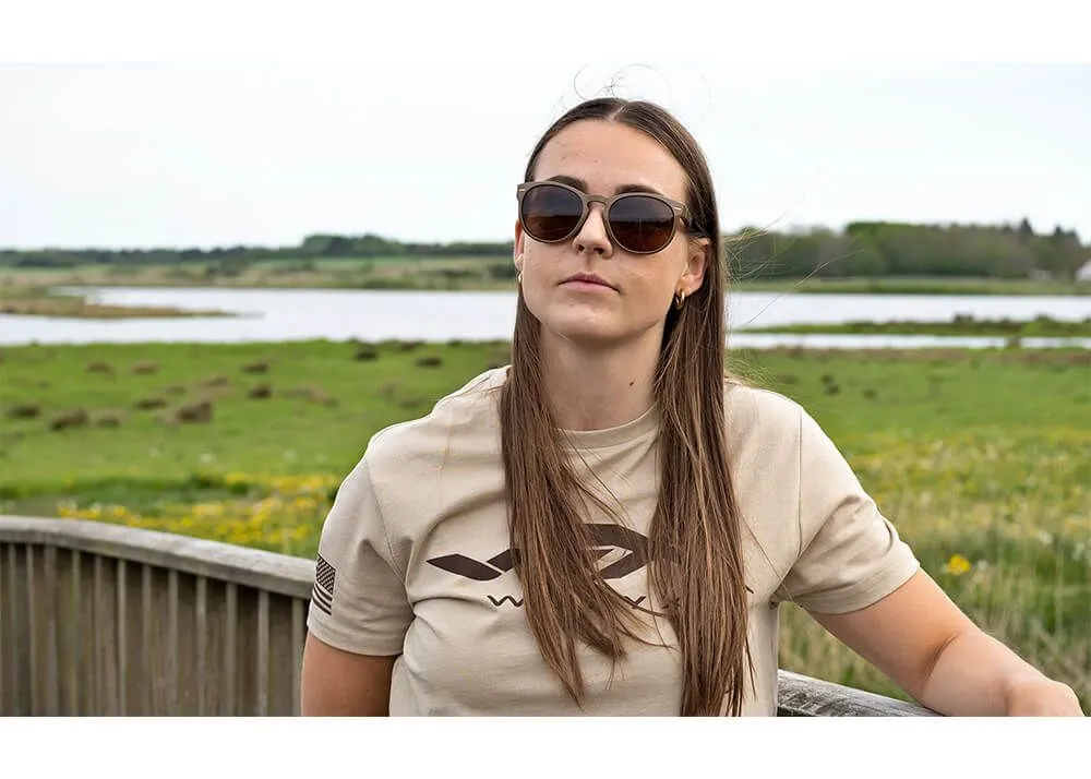 Gafas Wiley X Covert – Lentes De Cobre Polarizadas Captivate – Montura Café Brillante/Marrón Cristal - Imagen 7