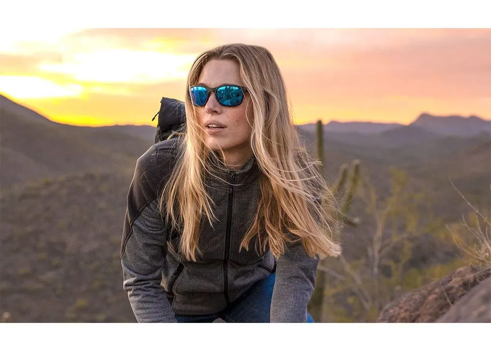 Gafas Wiley X Helix – Lentes De Espejo Azul Polarizadas Captivate – Montura Negra Mate - Imagen 7