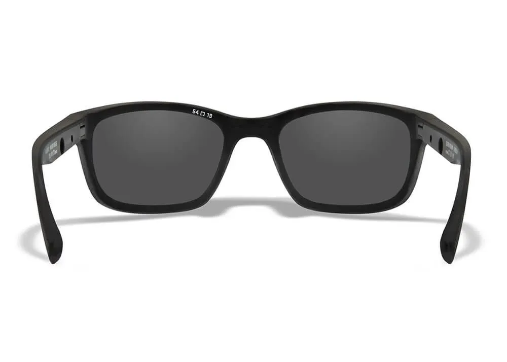 Gafas Wiley X Helix – Lentes De Espejo Azul Polarizadas Captivate – Montura Negra Mate - Imagen 4