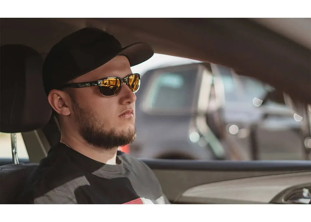 Gafas Wiley X Helix – Lentes De Espejo De Bronce Polarizadas Captivate – Montura De Cristal Negro Brillante/Transparente - Imagen 7