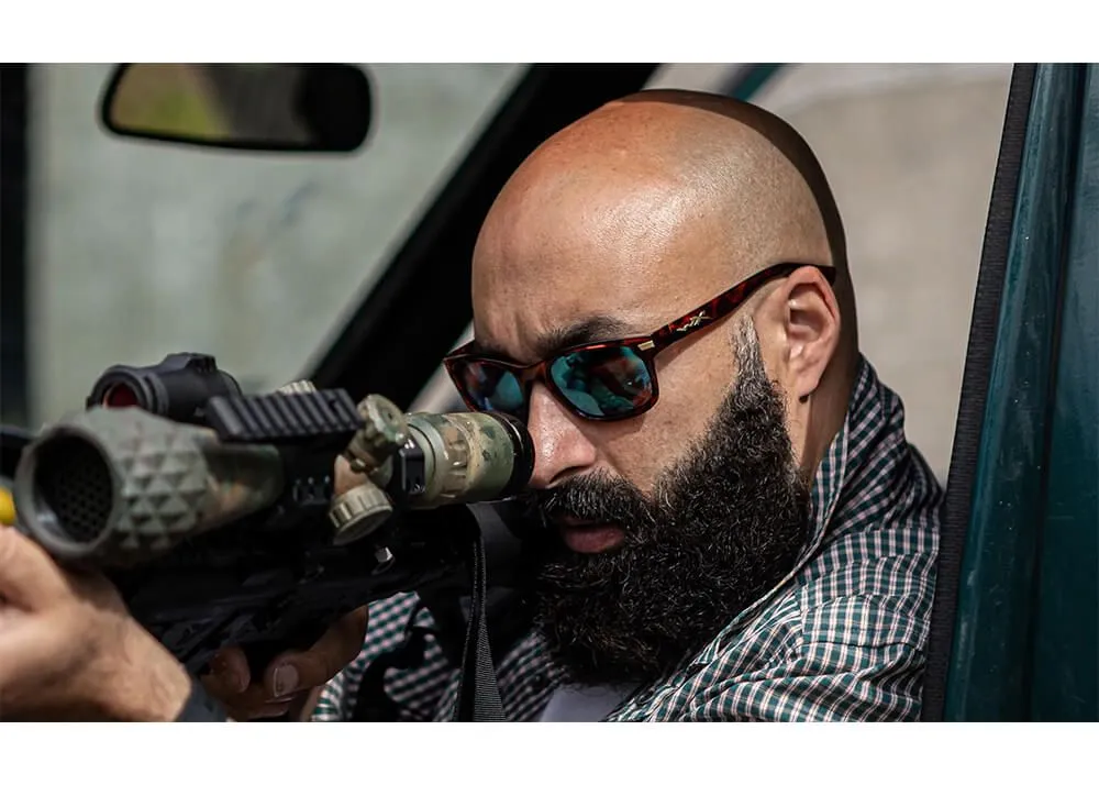 Gafas Wiley X Helix – Lentes De Espejo Verde Polarizadas Captivate – Montura Marrón Brillante Demi - Imagen 6