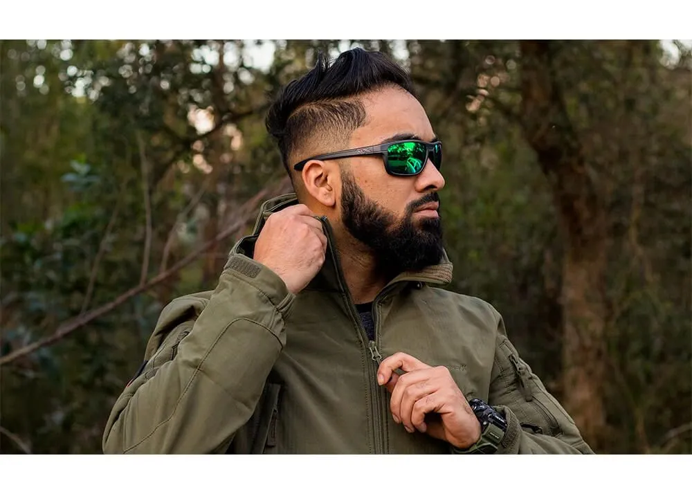 Gafas Wiley X Kingpin – Lentes Captivate Polarizadas Verde Espejo – Montura Grafito Mate - Imagen 8